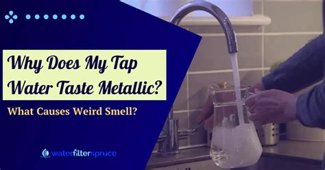 water tastes metallic from one sink in house|water smells like metal.